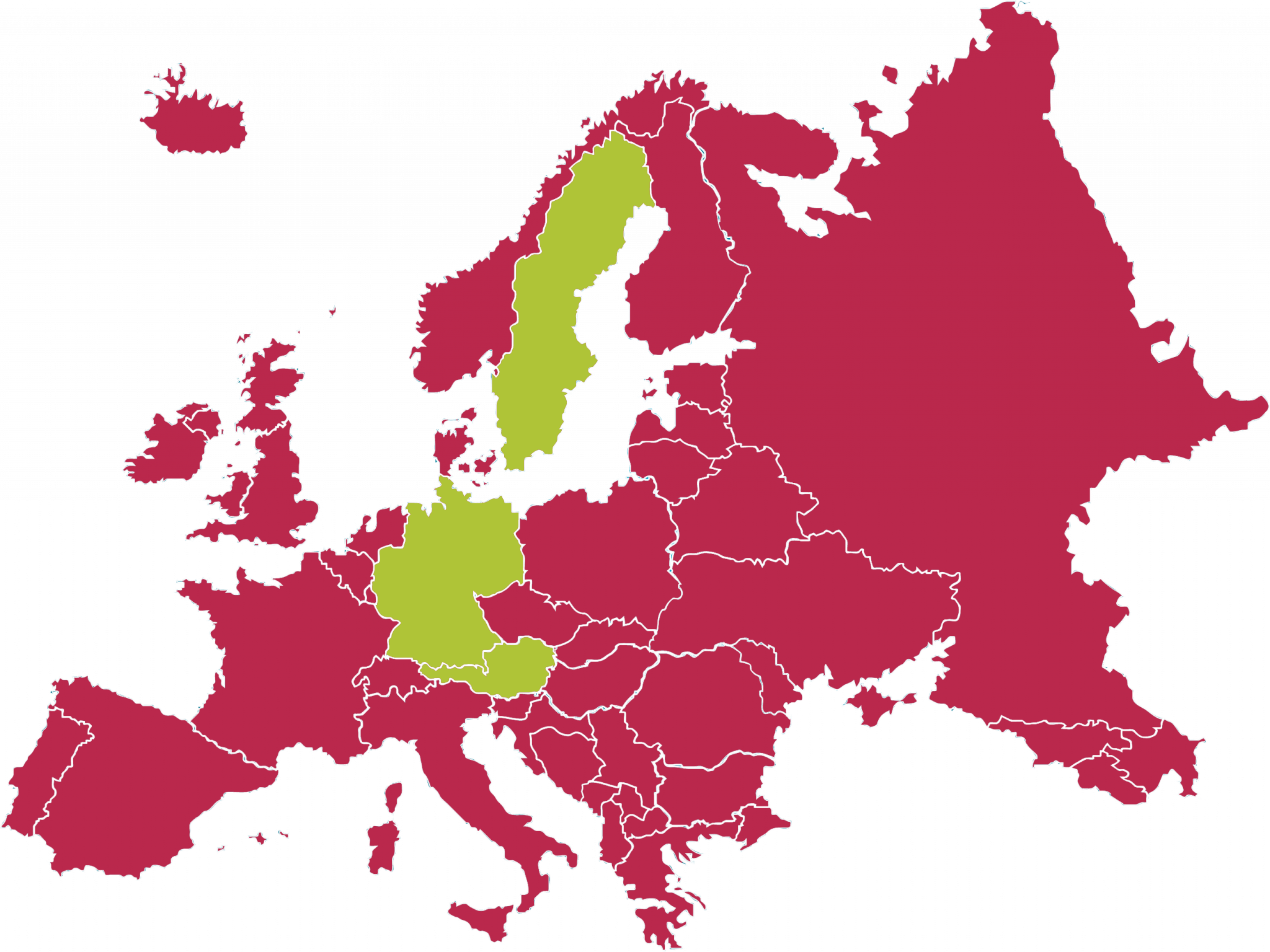 8.1-2048x1536 Kopie map of Europe marked in purple and green