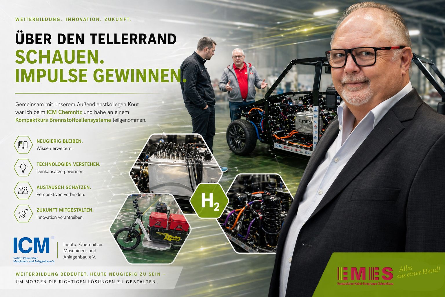 Weiterbildung beim ICM Chemnitz – Kompaktkurs Brennstoffzellensysteme